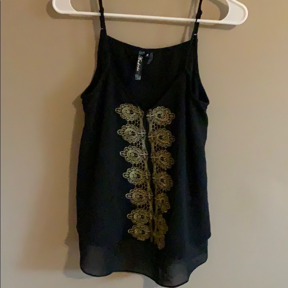 Black and Gold Tank (NEVER WORN)